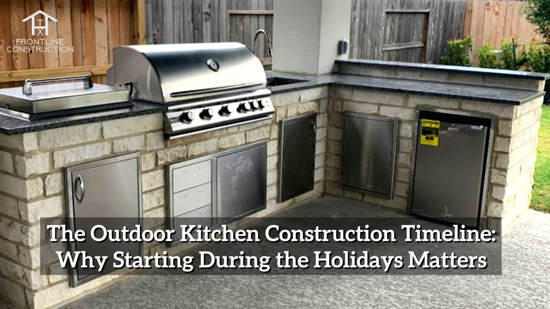 outdoor kitchen construction timeline